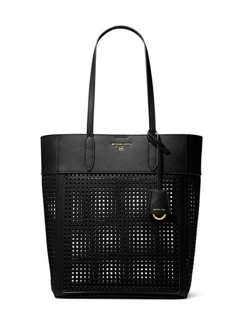 michael kors sinclair large|Sinclair Large Perforated Leather Tote Bag .